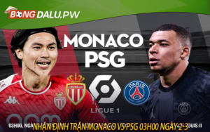 Nhận định trận Monaco vs PSG 03h00 ngày 2-3