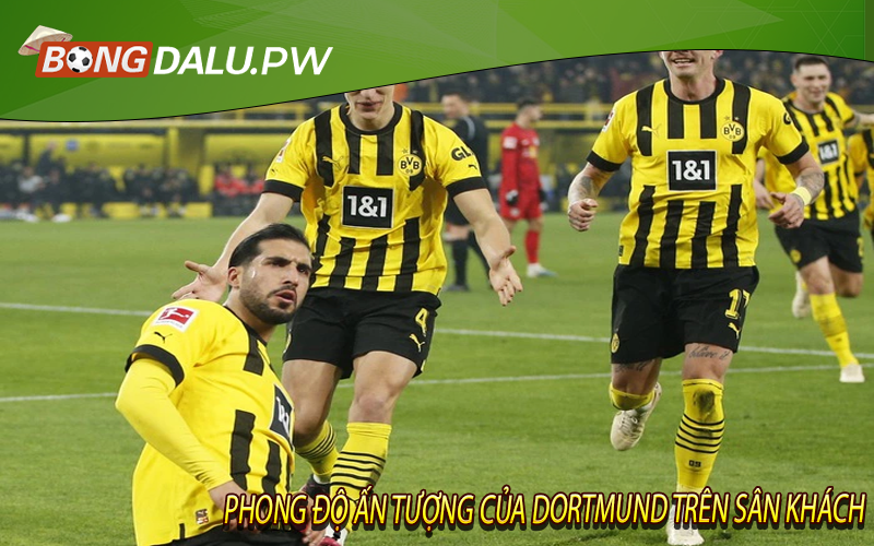 Phong độ ấn tượng của Dortmund trên sân khách