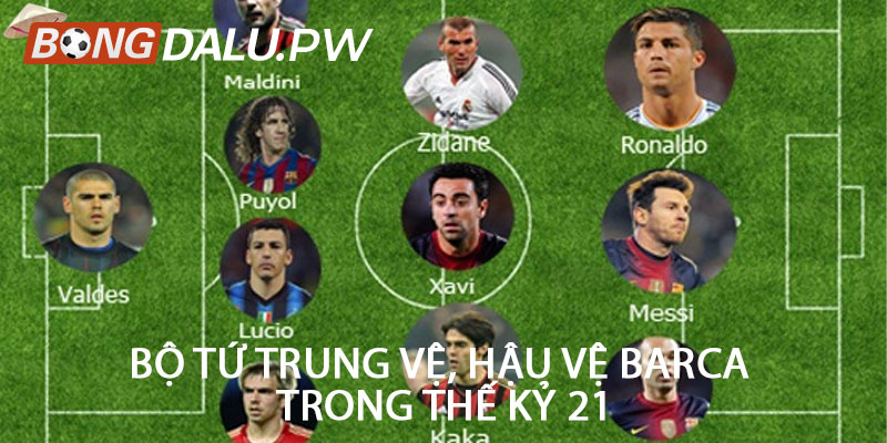 Bộ tứ trung vệ, hậu vệ Barca trong thế kỷ 21