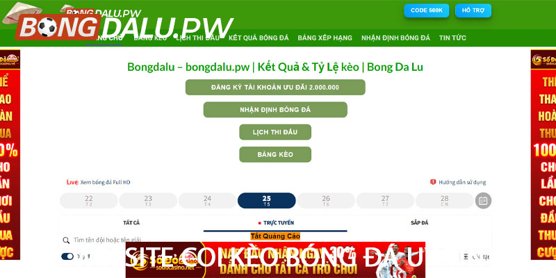 Website coi kèo bóng đá uy tín